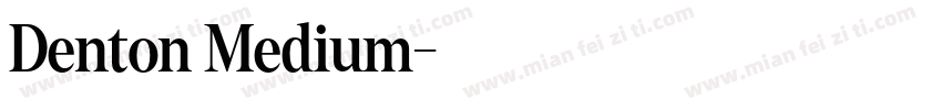 Denton Medium字体转换
